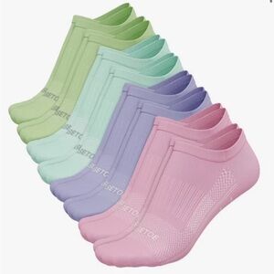 Easetoe Women’s 8 Pairs Low Cut Ankle  Anti-slid Athletic Running Socks size 5/8